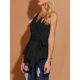 thumbnail image 5 of INSPIRAR CHIC Blusas sin mangas de verano para mujer con escote en V y cinturilla atada XL Negro, 5 of 7