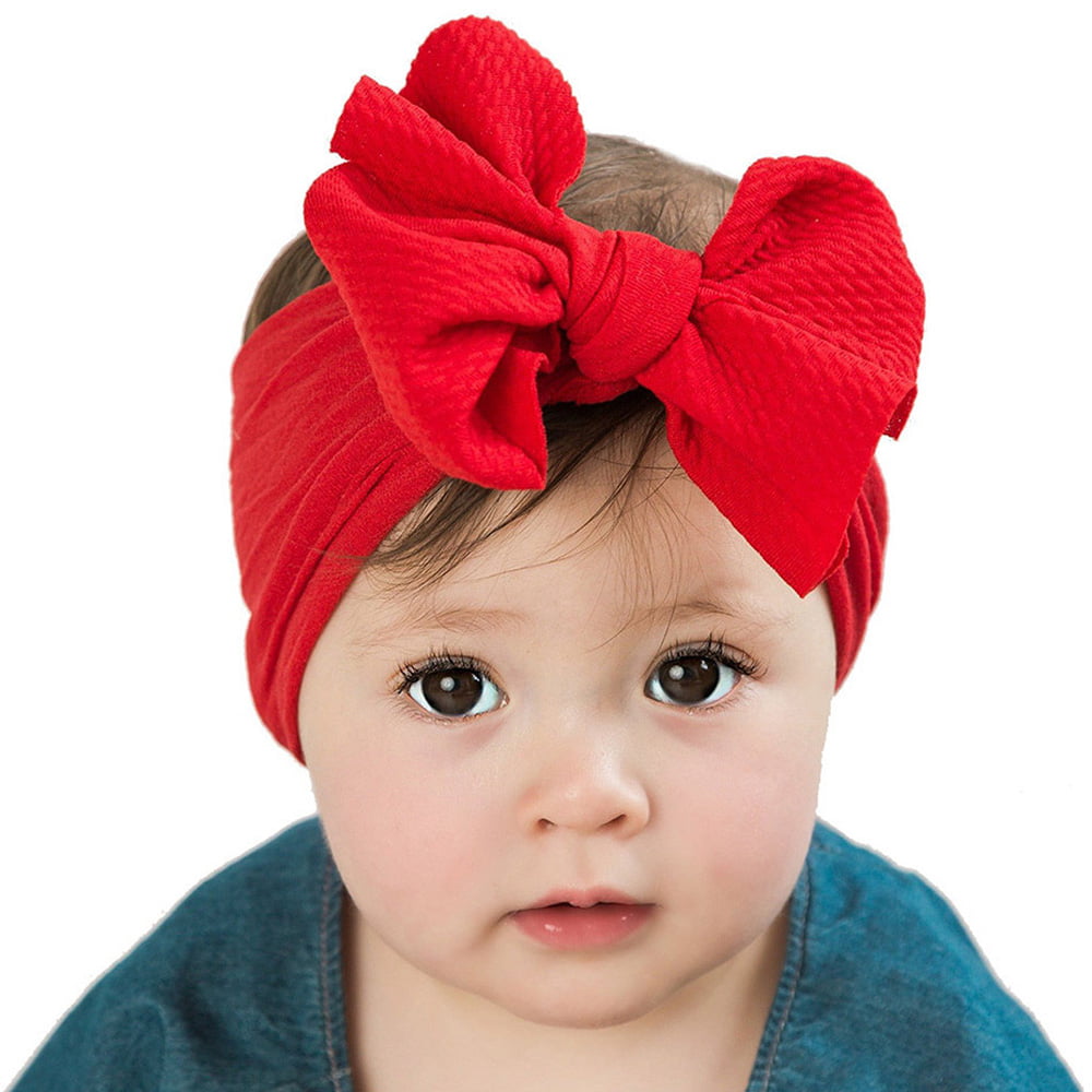 X4 Bow headband set baby hairband newborn glitter headbands clips 