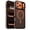 Orange, variant on Magnetic Two‑Color Strip Design Phone Case for iPhone 17 Pro Max, Slim Shock‑Resistant Protective Cover,Green
