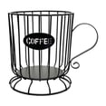 thumbnail image 1 of DOLITY Coffee Pod Holder Compact Coffee Capsule Basket for Countertop Kitchen Cafes Black L, 1 of 9