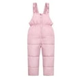thumbnail image 5 of Toddler Snow Pants for Girls Boys Winter Clothes Warm Snow Bib Overalls Skiing Pants Jumpsuit Size 6M-7T, 5 of 6