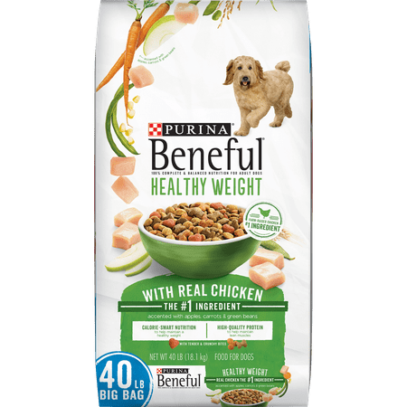 Purina Beneful Healthy Weight Dry Dog Food, Healthy Weight With Real Chicken - 40 lb. (Best Dog Food For Mastiffs)