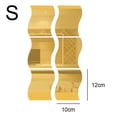 thumbnail image 2 of Acrylic 6 Pieces Of Wave Combination Mirror Stereo Wall Sticker Silver 12*10, 2 of 5