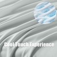 thumbnail image 2 of Almohada corporal viscoelástica WhatsBedding, funda refrescante, color gris hielo, 2 of 7