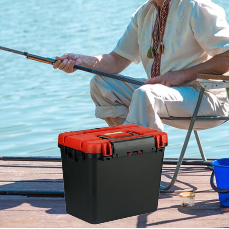 buy fishing tackle seat boxes Fish Fighter Guide Series Boat Box with Slide Out Drawer with 4 drawer colors (Red) : Sports & Outdoors this Fishing Tackle Box measures 38cm in length HYUIO Fishing Chair Fishing Tackle