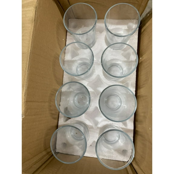 Circleware 40215-AM 15.75 oz Simple Home Cooler Glassware, Clear - Set of 8