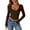 Coffee #041, variant on Womens Shirts,Womens Going Out Long Sleeve Crop Tops Sexy V Neck Shirts Ribbed Blouses for Women Fitted Slim T-Shirt White M