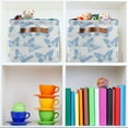 thumbnail image 6 of Yayeee Canvas Storage Basket with Handles for Shelves Fabric Bins Closet Organizer, Blue Butterfly, 6 of 8