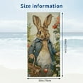 thumbnail image 3 of Beach Towel, Cute Cartoon Rabbit Printed Microfiber Sand Free Pool Towel Lightweight Oversized Quick Dry Absorbent Compact Travel Must Have for The Swimming Summer Essentials, 3 of 8