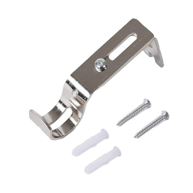 Curtain Rod Bracket Adjustable Easy to Install Decorative Heavy Duty Curtain Rod