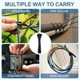 thumbnail image 6 of Uxcell 8 Inch Cable Zip Ties Self-Locking Nylon Wire Ties Heavy Duty Zip Tie with 50 LBS Tensile Strength (0.2"W) Black, 100 Pcs, 6 of 6