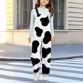 thumbnail image 7 of Generic Teen Girl Cow Overalls Adjustable Straps Wide Leg Casual Jumpsuit Onesie, 7 of 7