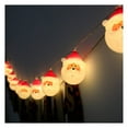 thumbnail image 1 of Santa Head Rope Lights Christmas Led Lights Santa Claus Led Lights Festive Waterproof Hanging Decor for Weddings Parties Home, 1 of 5