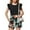 Black-hawaii Flower, variant on Arshiner Kids Clothes Girls 2 Piece Summer Outfits Ruffle Trim Tank Tops and High Waist Short Sets Size 8-9