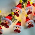 Gcvizuso Christmas Hats, Santa Hat, Red Hat Led Snowman String
