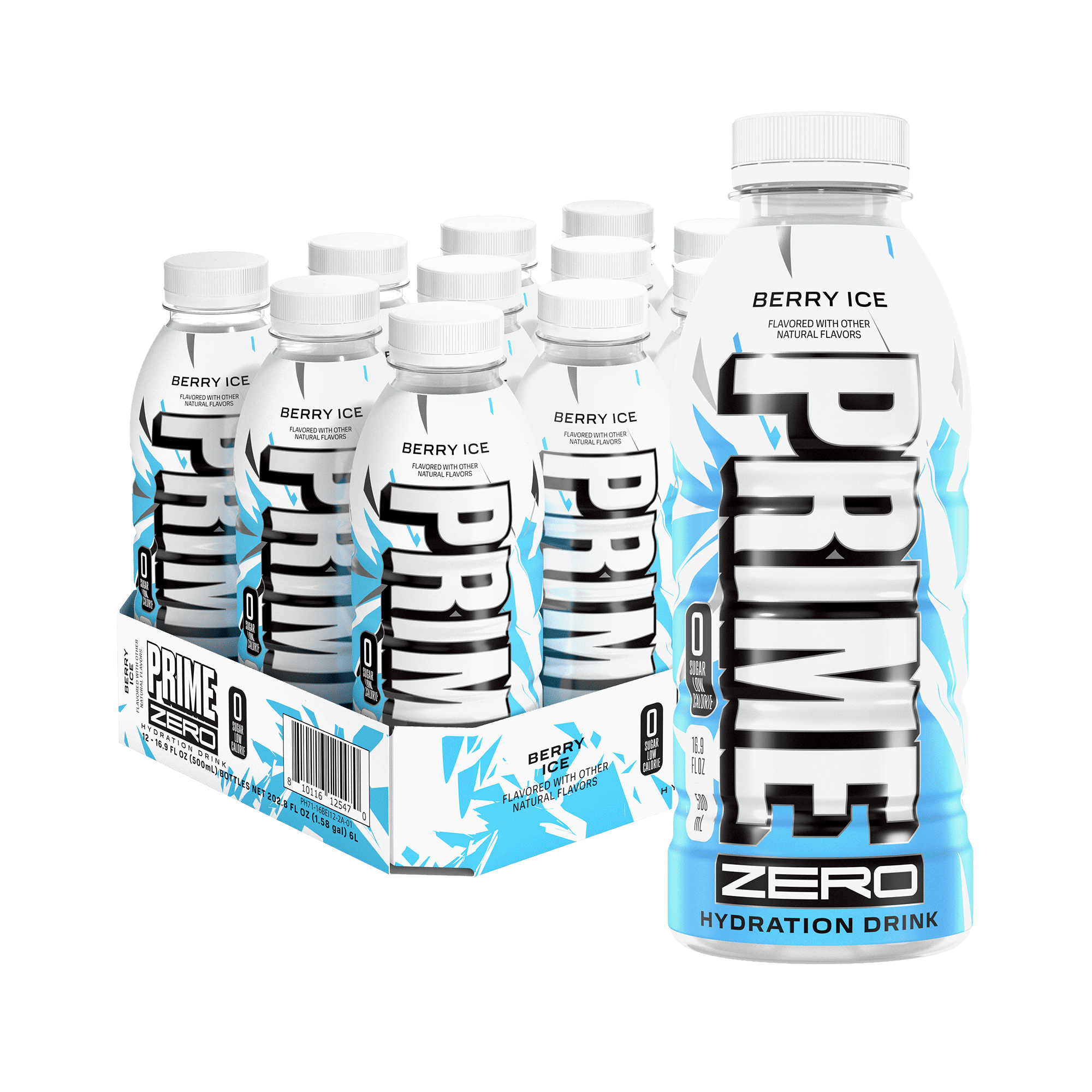 Prime Ice Hydration Sports Drink Orange 16.9 fl oz 12 Pack