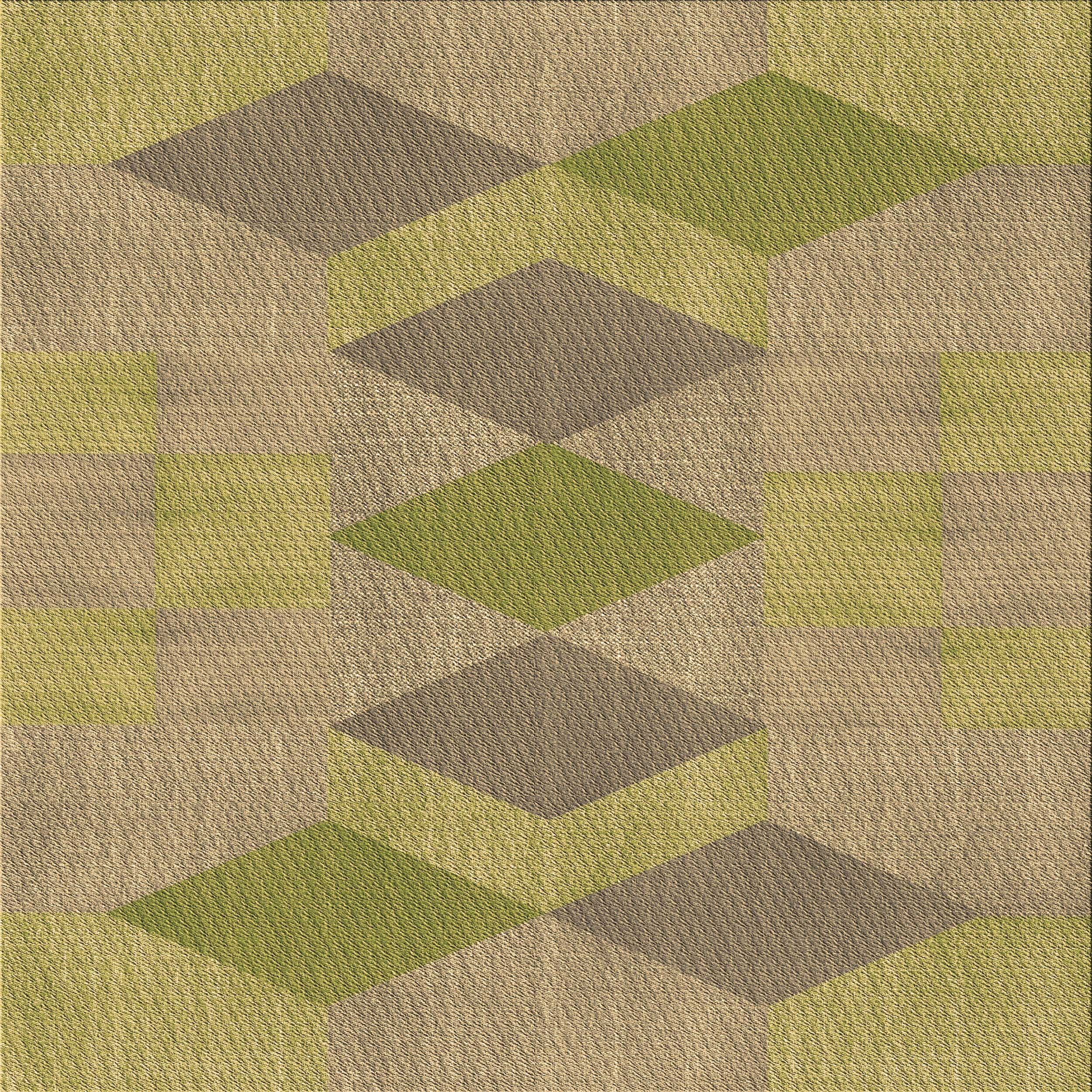 Ahgly Company Indoor Square Patterned Metallic Gold Area Rugs, 6 ...