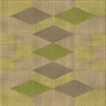 thumbnail image 1 of Ahgly Company Indoor Square Patterned Metallic Gold Area Rugs, 8' Square, 1 of 6