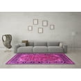 thumbnail image 3 of Ahgly Company Indoor Square Oriental Pink Industrial Area Rugs, 8' Square, 3 of 4