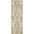 thumbnail image 1 of Unique Loom Tuareg Traditional Brocade Rug 2' x 6' Runner Beige/Brown, 1 of 1