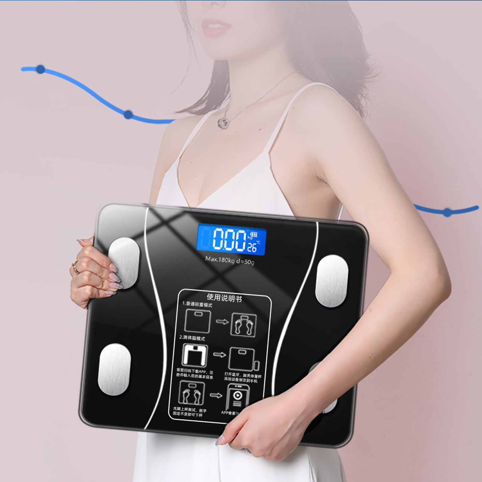  LIFEHOOD Scales Digital Weight and Body Fat - 6mm
