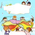 thumbnail image 3 of Kids Play Parachute Cooperative Early Learning Rainbow Parachute Toy Tent Game, 3 of 10