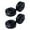 Black, variant on 4* Alloy Speaker Audio Isolation Feet Speaker Spike Pads with Non-Slip Rubber Rings for Audio,Speakers, Subwoofers, Home Theater