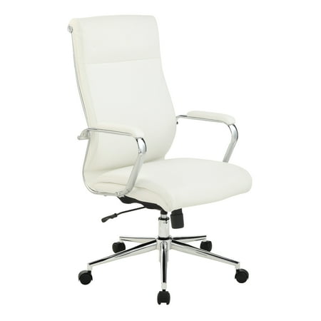 UPC: 0090234564928 | Office Star Products High Back Manager s Office Chair with Dillon Snow Antimicrobial Fabric and Chrome Base