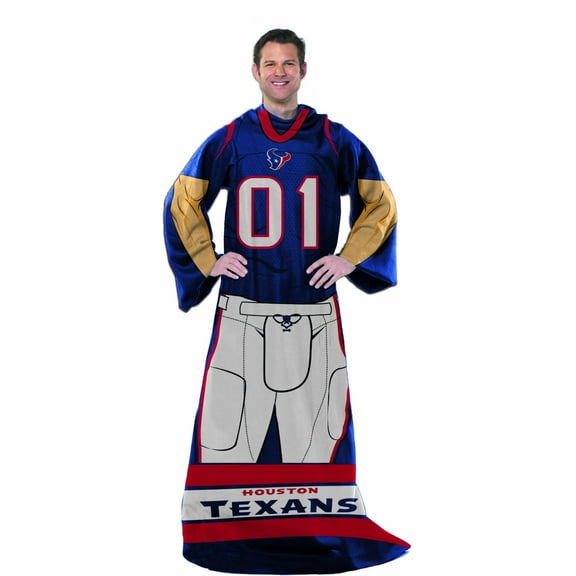Houston Football Texans Full Player Comfy Snuggie Blanket