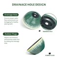 thumbnail image 4 of 2 Pack Hanging Planters for Indoor Outdoor Plants, 10 Inch Hanging Planter with Drainage Hole & Plug Glazed Hanging Baskets Flower Pots for Garden Home (Green Glaze), 4 of 7