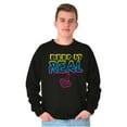 thumbnail image 5 of Retro Keep It Real Vintage Video Game Sweatshirt for Men or Women Brisco Brands L, 5 of 6