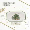 thumbnail image 6 of Spode Christmas Tree Footed Square Cake Plate - 6.5-Inch Holiday Cake Stand for Desserts, Cupcakes, and Treat Display - Made of Fine Porcelain with Iconic Christmas Tree Design, Dishwasher Safe, 6 of 7