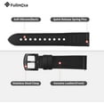thumbnail image 6 of Tianle 22mm 20mm 18mm Leather Silicone Bands Compatible with Samsung Galaxy Watch 6/5/4/3,Garmin Watch, 6 of 8