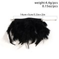 thumbnail image 1 of Style Party Short chocker Sweet Cool Feather Collar Ribbon Niche Performance Necklace, 1 of 6