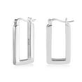 thumbnail image 2 of Lancharmed Silver Plated Cute Earrings for Womens,Rectangular Geometry Earring Unique Gifts, 2 of 7