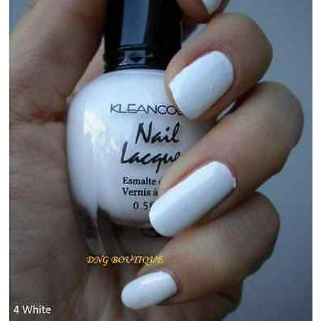 LWS LA Wholesale Store  1PC Kleancolor Nail Polish Lacquer #4 WHITE Manicure Great for