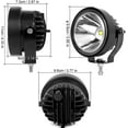 thumbnail image 2 of Barra de luz de cápsulas LED redondas de 4 pulgadas, luces LED de 60W para conducción todoterreno y antiniebla, barra de luz auxiliar para parachoques, compatible con vehículos de 12V y 24V, 2 of 15