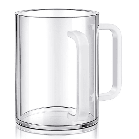 Vaso para Lavarse las Manos con Dos Asas Vaso para Lavarse las Manos de Acrílico para Netilat Yadayim Vasser Negel Asas para Vasos Blancos Judíos