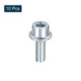thumbnail image 3 of M4x10mm Flanged Socket Head Screws, 10 Pack 8.8 Grade Carbon Steel Flange Bolts, 3 of 5
