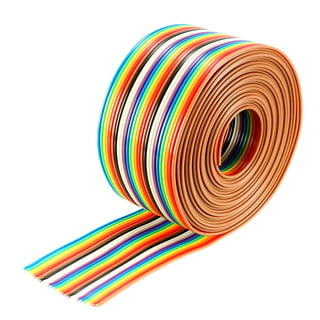 10P Jumper Wire 1.27mm Pitch Ribbon Cable Breadboard DIY 1m Long
