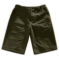 thumbnail image 5 of ClodeEU Women's Elastic Waist Drawstring Cargo Shorts,Loose Fit Shorts with Pockets Summer Outdoor Army Green,Women's Plus L, 5 of 7