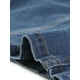 thumbnail image 5 of Chaqueta de mezclilla para mujer Chaquetas de mezclilla cortas con botones sin cuello Azul XL, 5 of 5