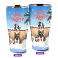 thumbnail image 2 of Merry Christmas Woofmas Xmas Noel Australian Shepherd Elf Candy Cane Snow 30oz Stainless Steel Tumbler Insulated Cup with Lid Aussie Dog Lover Gifts - 13017, 2 of 5