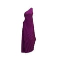 thumbnail image 3 of Michellecmm  Women Long Dress, One-shoulder Pleated Hollowed Irregular Dress, 3 of 9