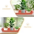 thumbnail image 6 of HOMEMAXS  3 Pcs Waterproof Tray Windowsill Pot Plant Collector Plants Red, 6 of 8