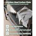 thumbnail image 3 of Soporte extensible para microondas, Organizador de Cocina, Repisas para cocina en Altura ajustable, Estante para Cocina, 2 Niveles con 8 Ganchos, 1 servilletero, 1 cesto para Especias, Negro, 3 of 6