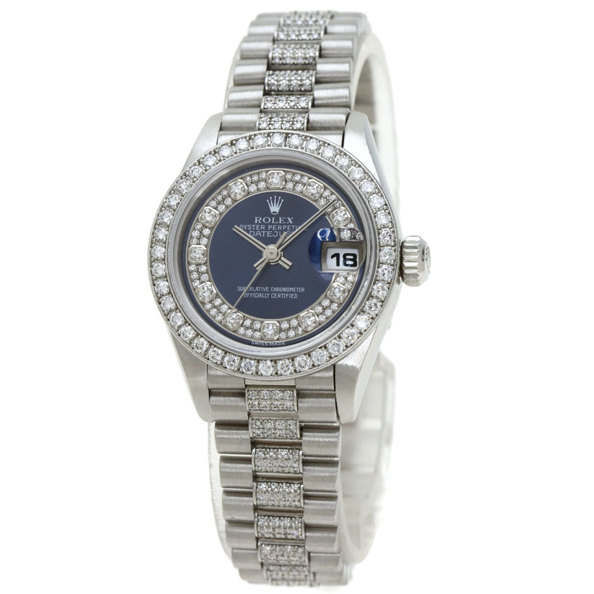 Authenticated Used Rolex 69136 Datejust Diamond Maker Complete Watch