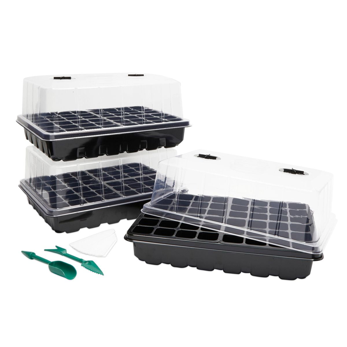 12/24 Cell Seedling Starter Tray Seed Germination Plants Propagation 3/10Pcs Set 