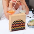 thumbnail image 3 of Yayeee Napkin Holder for Table Set of 2 Kitchen Paper Tissue Organization, Brown Geometric, 3 of 8