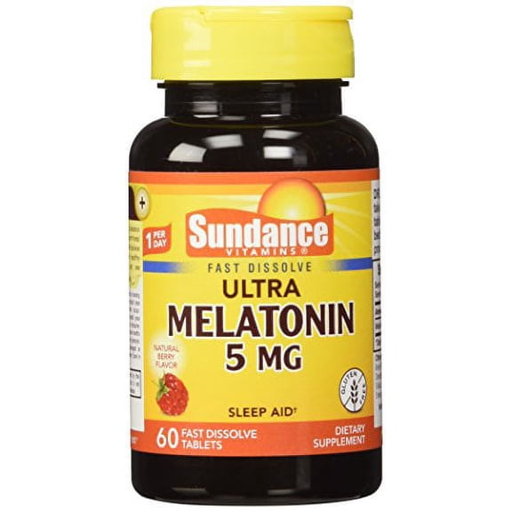 Sundance Ultra 5 Mg Melatonin Fast Dissolve Tablets, 60 Count